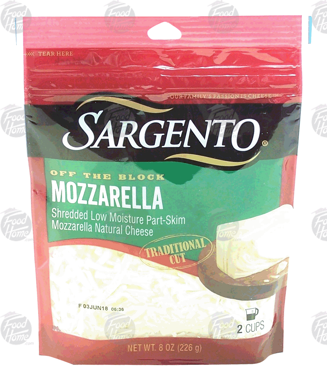 Sargento(R) Off the Block mozzarella traditional cut shredded cheese Full-Size Picture